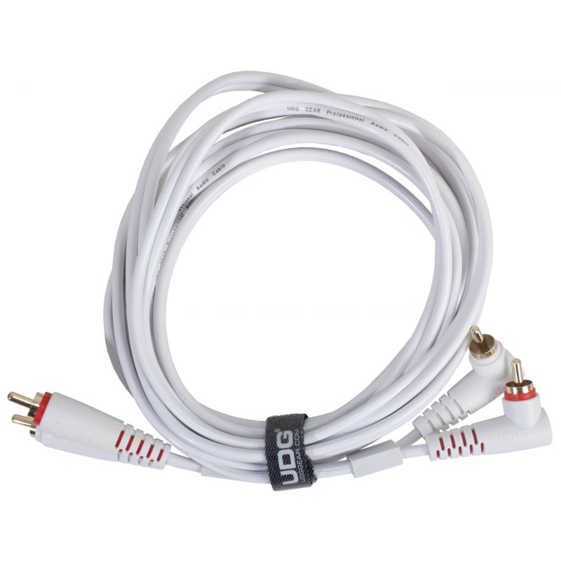 Аудиокабель UDG Set RCA Straight-RCA Angled White 3m (U97005WH)